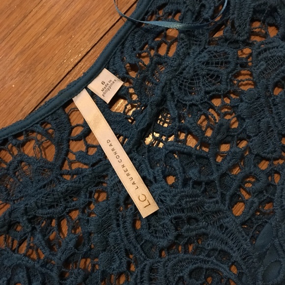 Blue lace Lauren Conrad dress - Picture 2 of 3